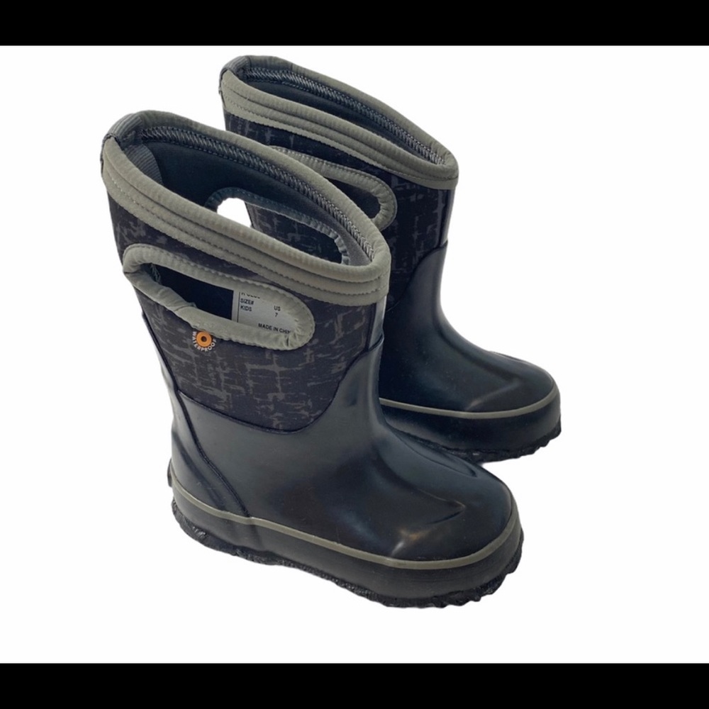 Bogs Kid’s Graffiti Pull On Waterproof Boots Sz 7